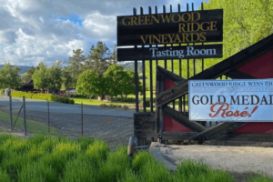 Greenwood Ridge Tasting Room Sign