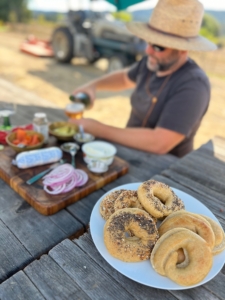 Weatherborne home made bagels International White Wine Festival Sunday Open House 