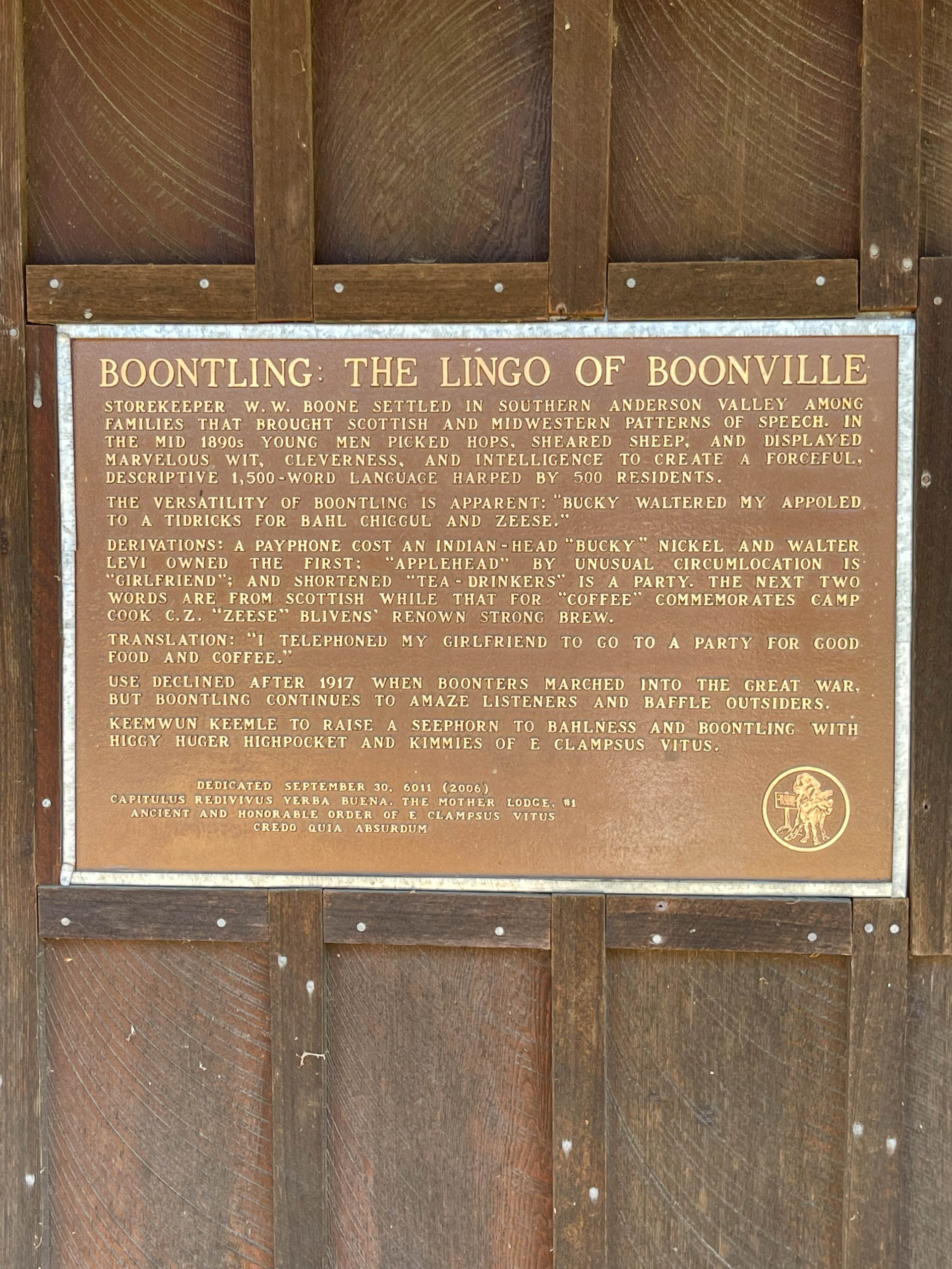 anderson valley language boontling