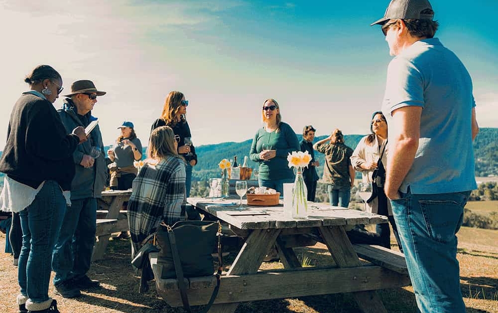 Tasting Outside Anderson Valley