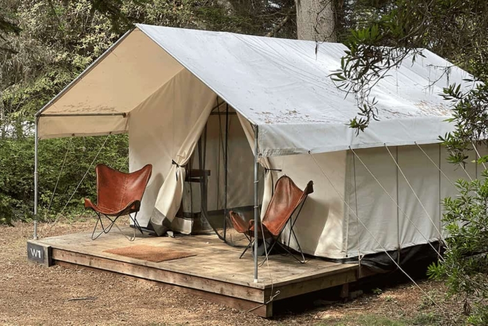 upscale camping mendocino coast