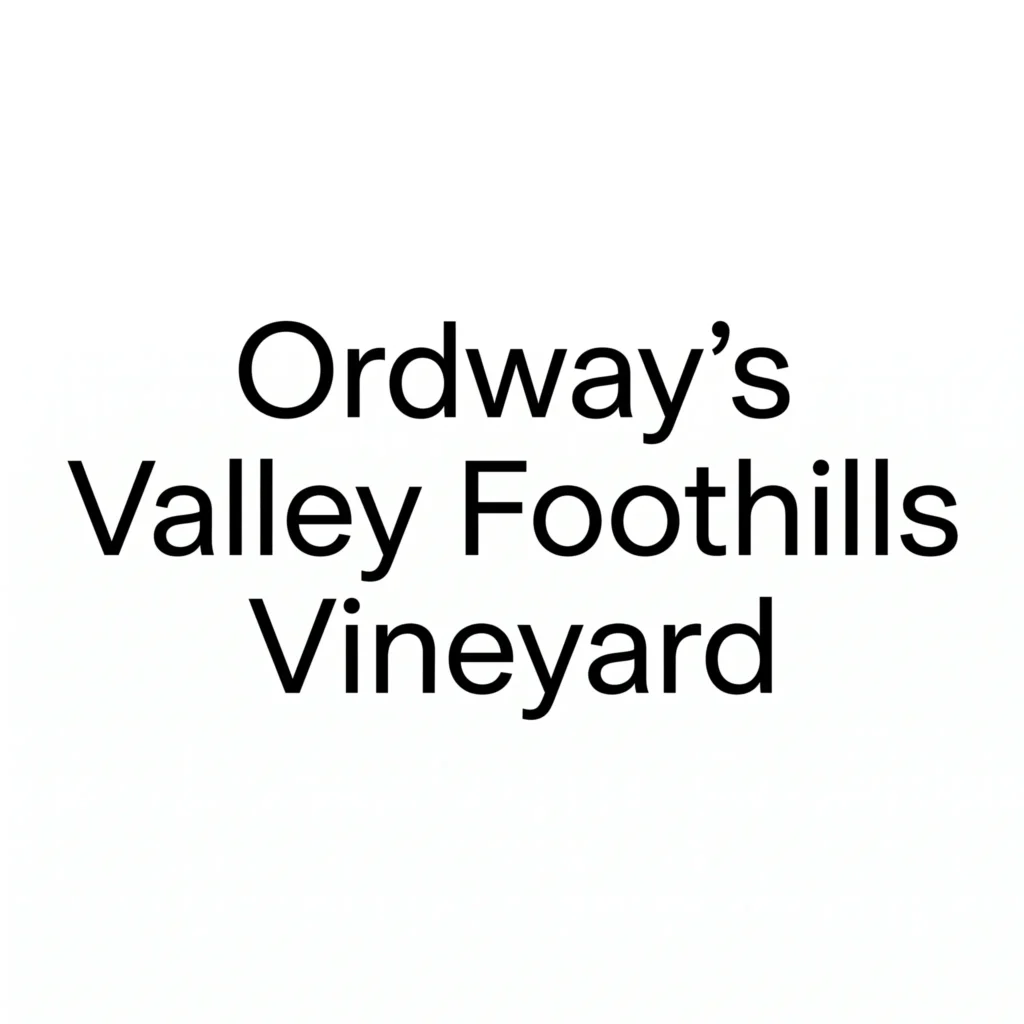 Ordways Valley Foothills Vineyard logo | Wine Country California | Andeson Valley Wines